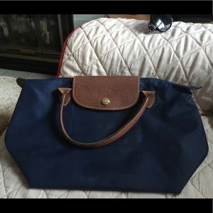 Navy Longchamp Bag